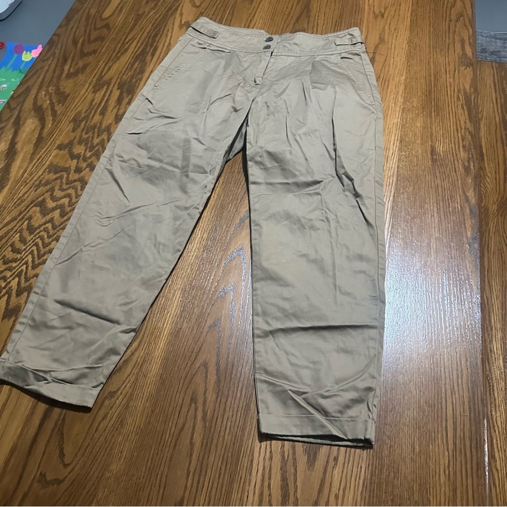 French Connection women’s khaki pants / capris pockets size 4 - Picture 2 of 6